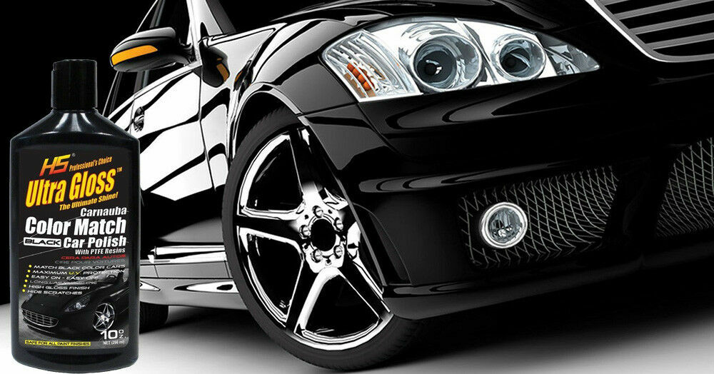 Black Car Color Wax Scratch Remover Carnauba Polish motorcycle Boat RV 10oz HS