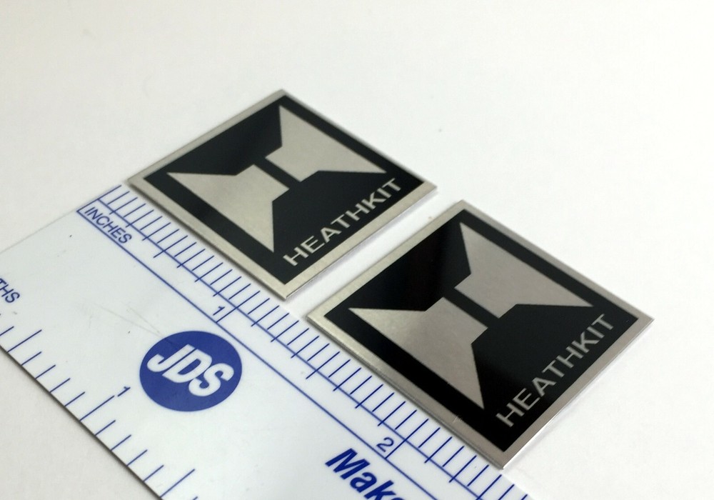 Heathkit Speaker Badge Logo Custom Made Metal