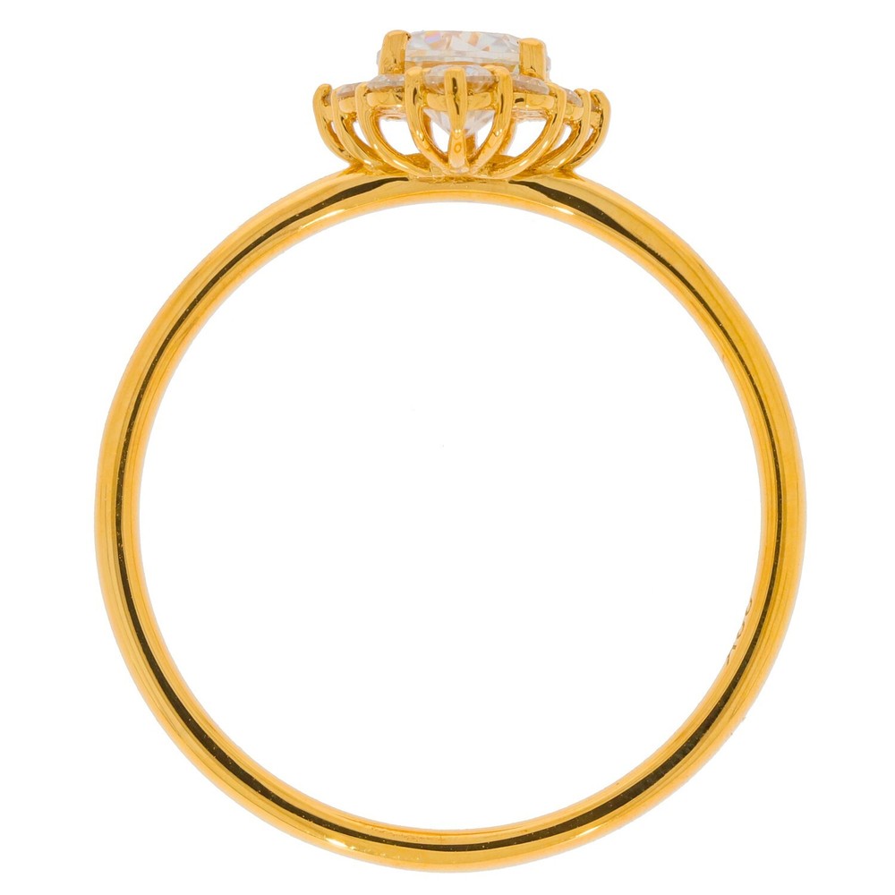 Sterling Silver Semi Mount Ring Setting Round RD 5X5mm Halo