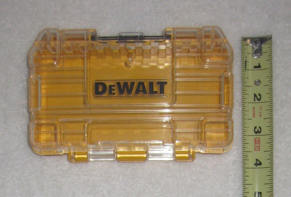 DEWALT TOUGH CASE SM BIT TIP STORAGE ORGANIZER STACKABLE INTERLOCKING EMPTY NEW