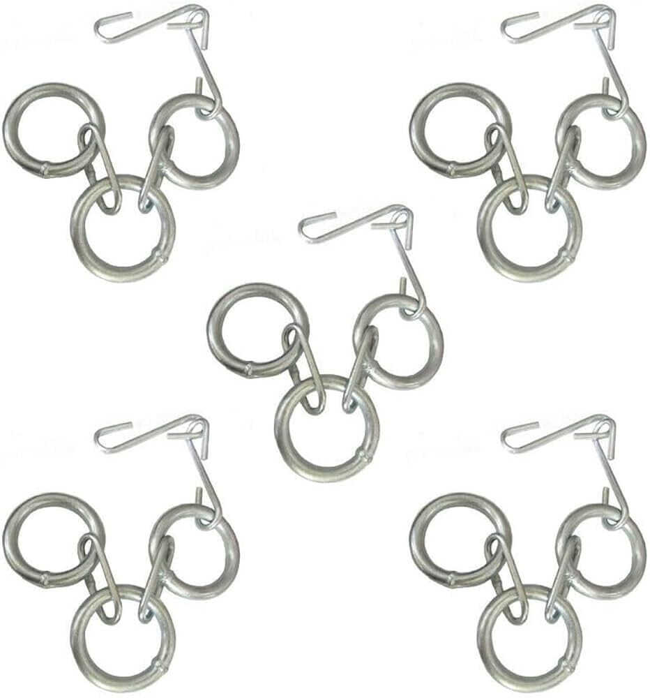 5 Pack Grain Drill Covering Chains Diameter 2.5" , 21" Long