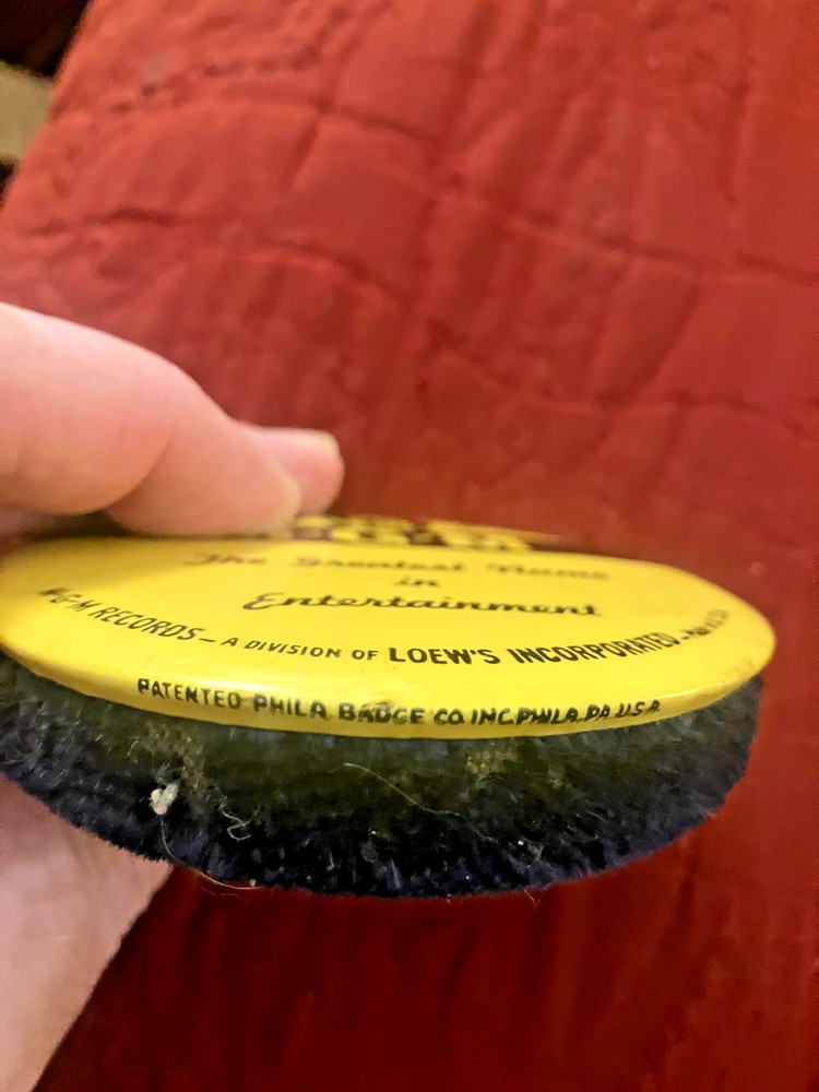 MGM celluloid phonograph record duster brush pad 1940's