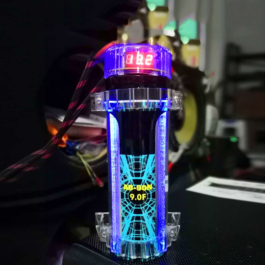9.0 Farad Capacitor Auto Car Audio Digital Voltage Power Subwoofer Modification