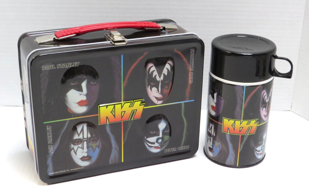 KISS SOLO ALBUMS LUNCHBOX AND THERMOS NECA 2000 UNUSED