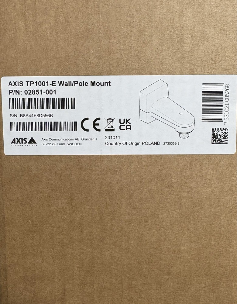 AXIS TP1001-E Wall/Pole Mount P/N: 02851-001