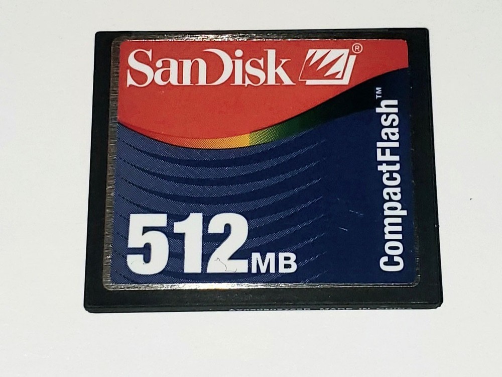 SanDisk 512MB CompactFlash CF Card SDCFJ