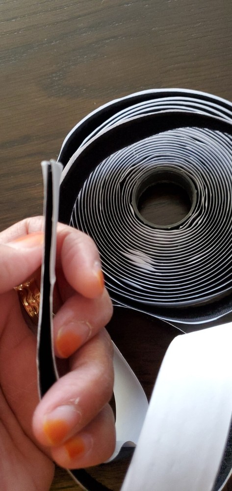 Valcro tape Black Self Adhesive Sticky Hook & Loop Fastener Tape,