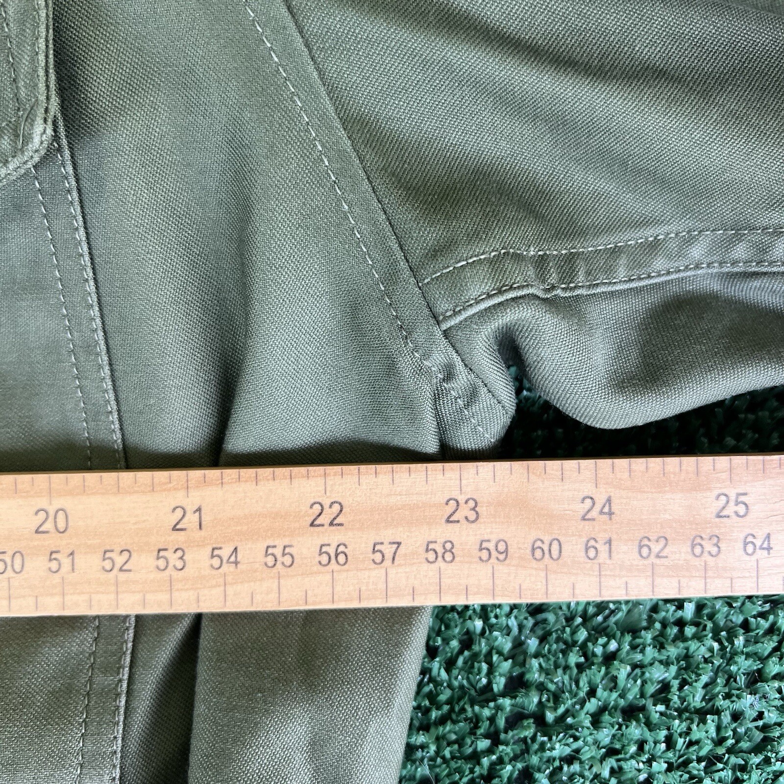 Vintage 50s 60s Korea Vietnam War OG 107 Sateen Jacket Medium Regular Reflective