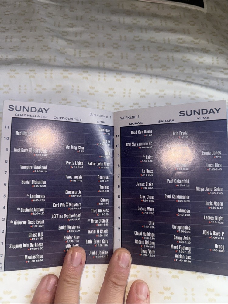 Official Coachella 2013 Weekend 2 Program book