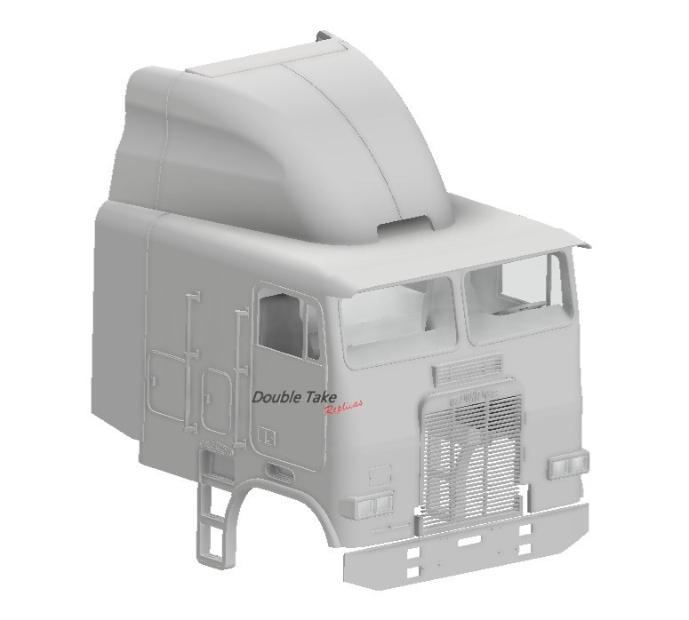 1/25th resin 3d 84-88 Freightliner 96” cab by KJ