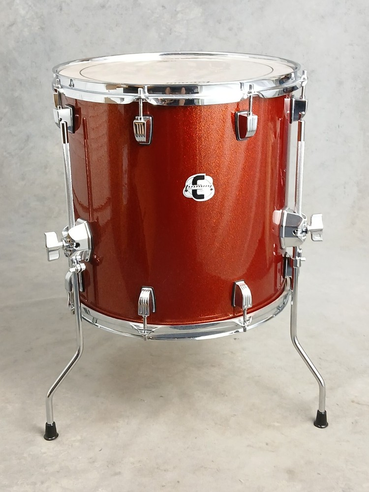 LUDWIG ELEMENT EVOLOLUTION 14" COPPER SPARKLE FLOOR TOM DRUM. MINT CONDITION!