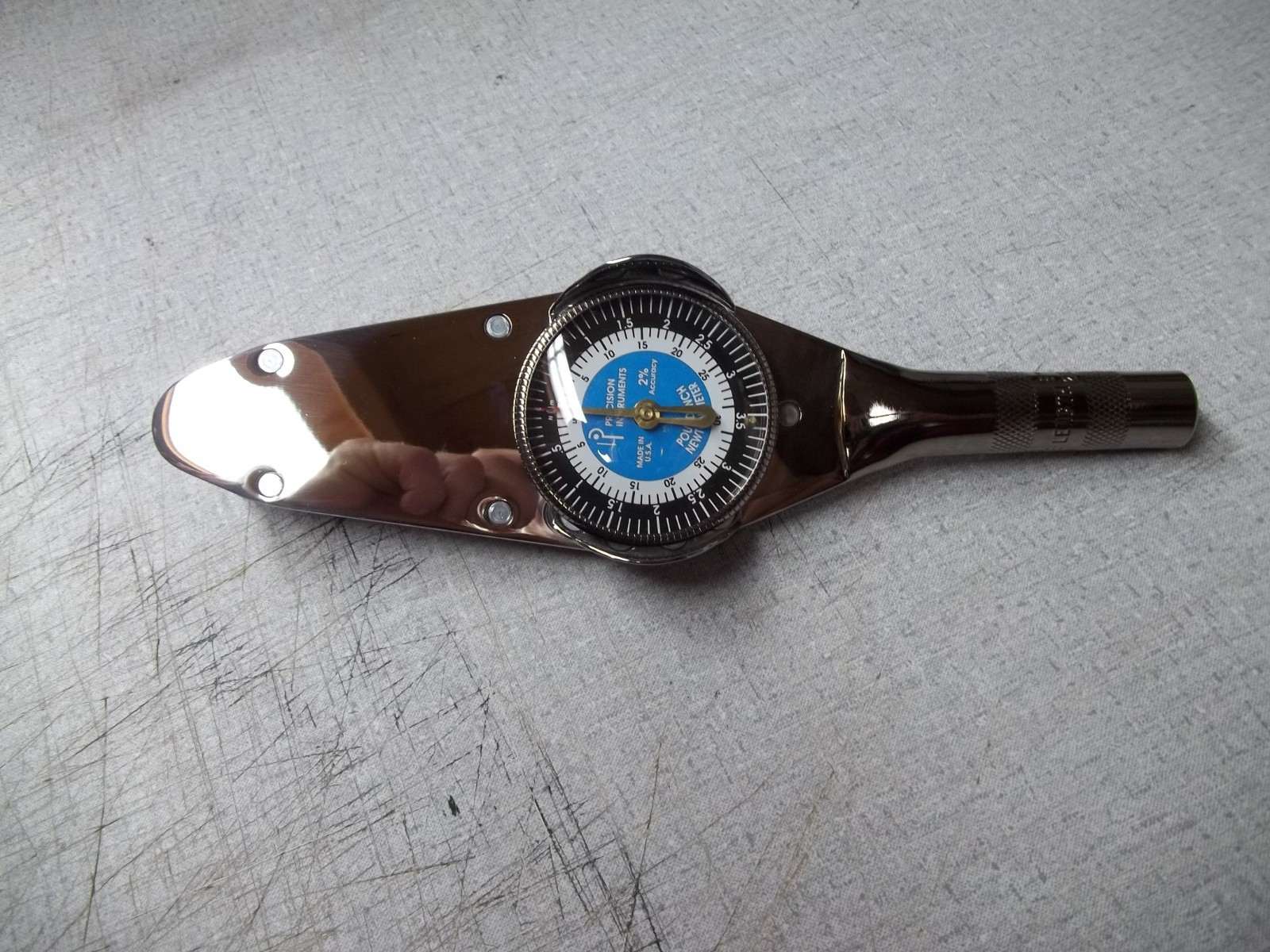 Precision Instruments D1F30CHN 1/4" Drive Dial Type Torque Wrench, 6 - 30 in/lbs