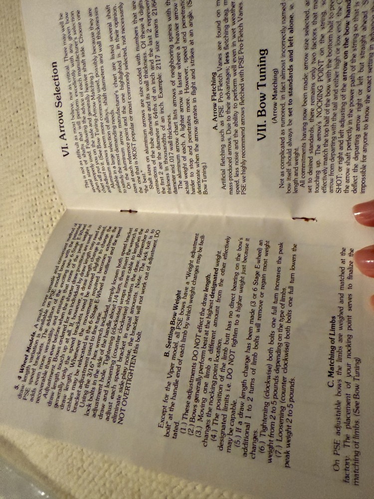 PSE Archery Phaser, Viper, Laser Owner's Manual