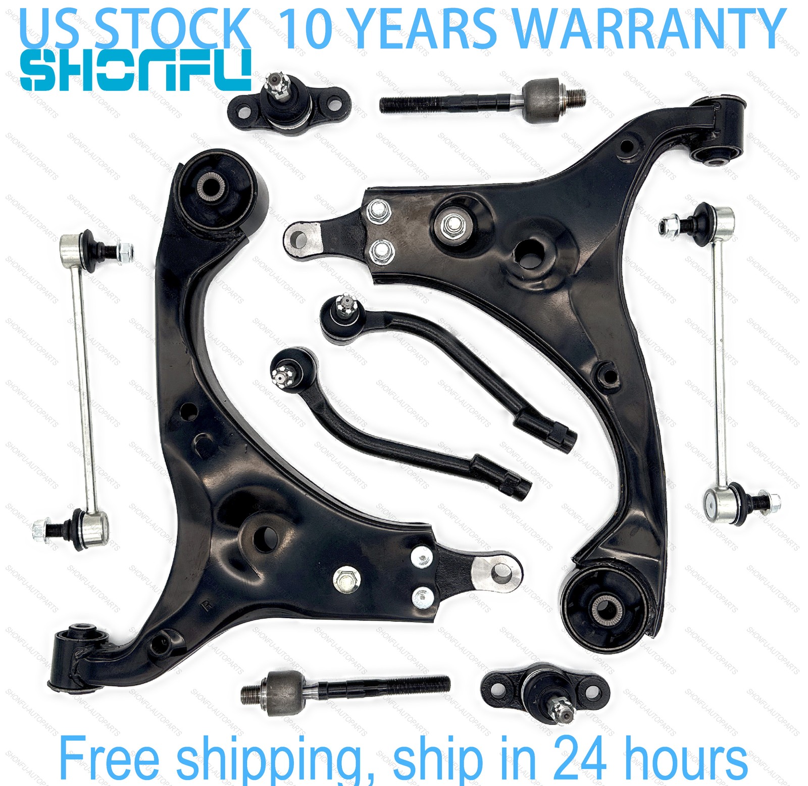 Front Lower Control Arms Suspension Kit for 2009 2010 2011 2012 Hyundai Elantra