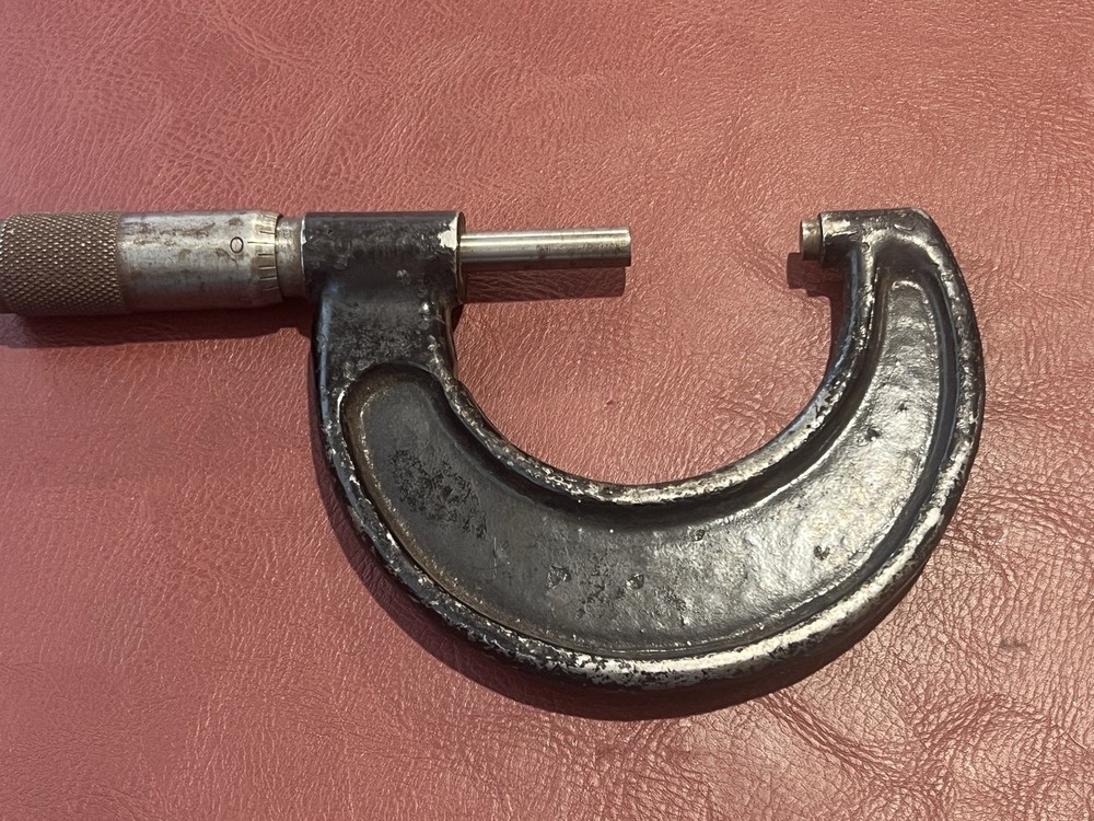 Vintage Unbranded Outside Micrometer 0-2"