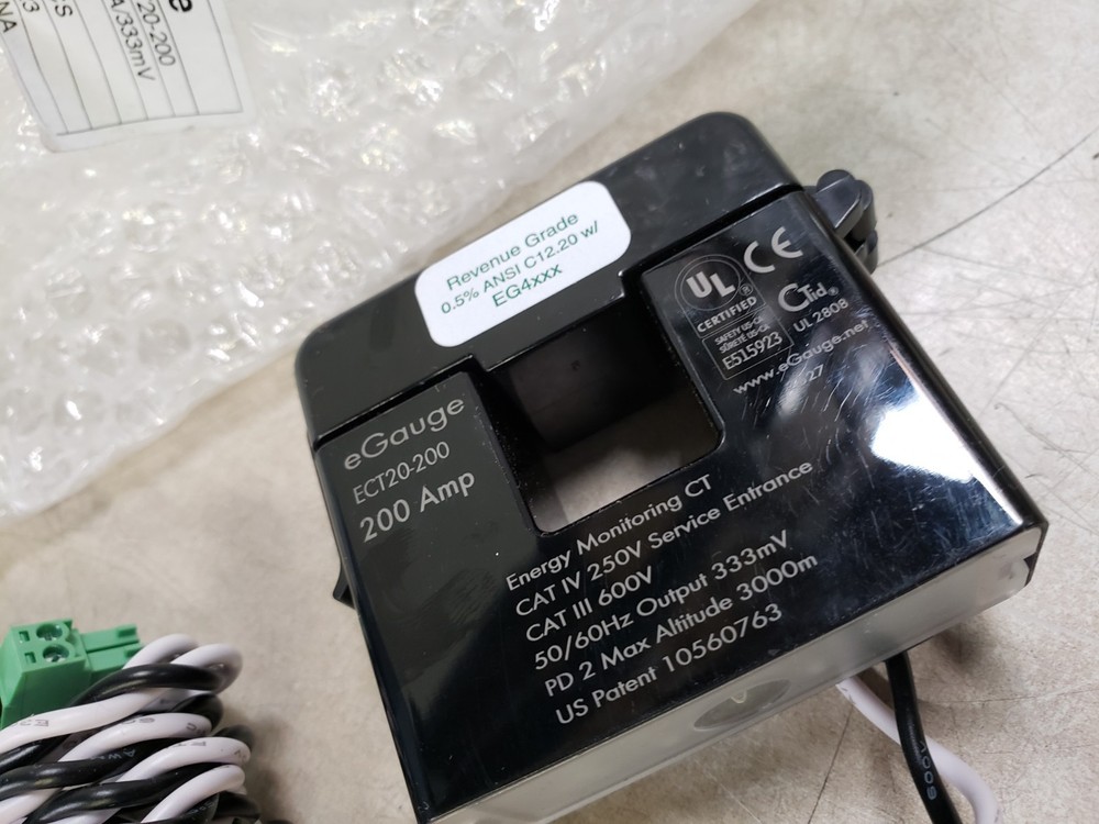 ECT20-200 AC Current Transducer by eGauge