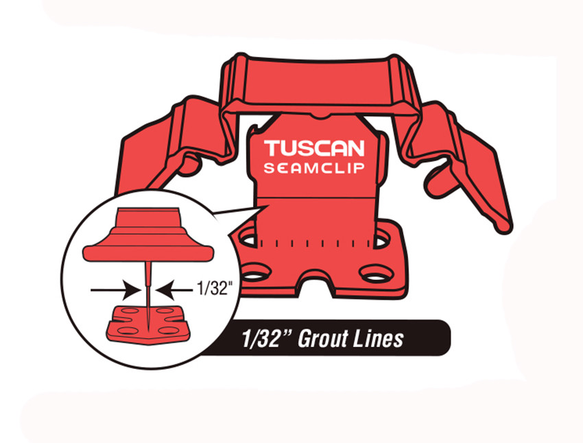 Tuscan Red SeamClip Leveling System Lippag free System