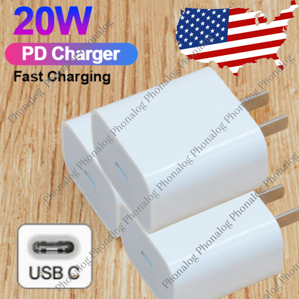 20W USB Type C Power Adapter Fast Charger Cube Block For iPhone iPad Android Lot