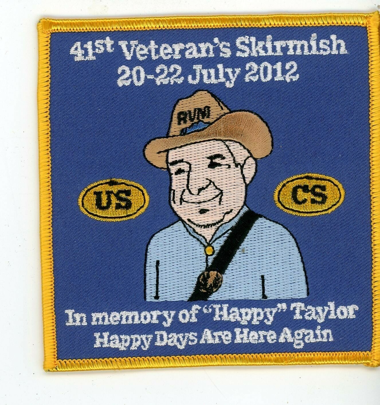 Vintage North South Skirmish Patch   41ST VETERAN'S SKIRMISH JULY 2012