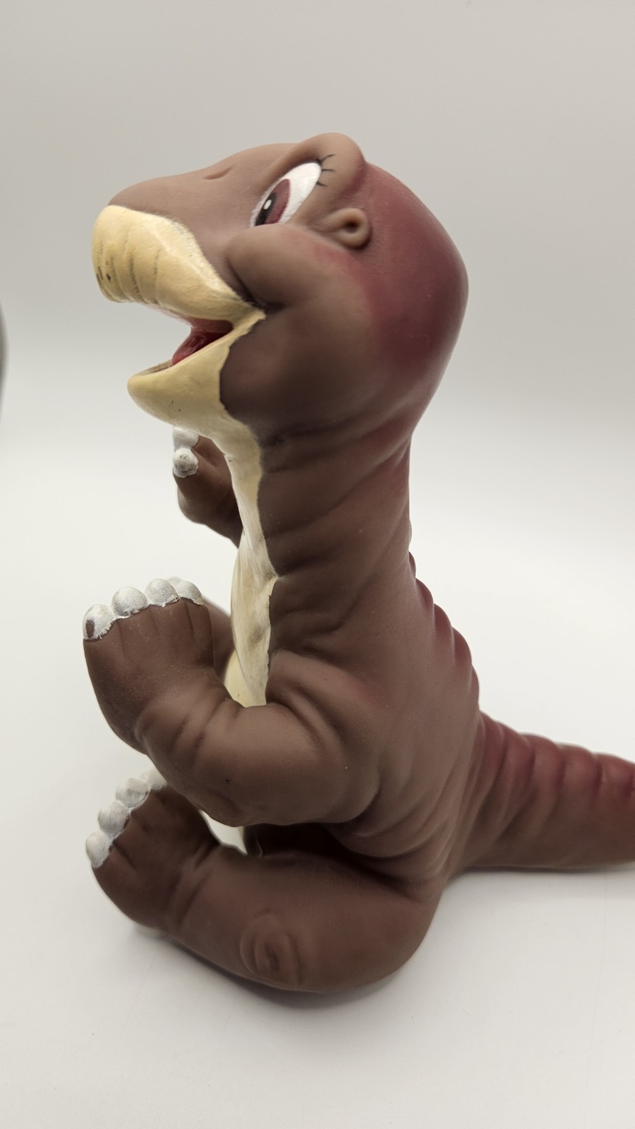 Little Foot From Land Before Time Rubber Puppet PIZZA HUT 1988 Vintage