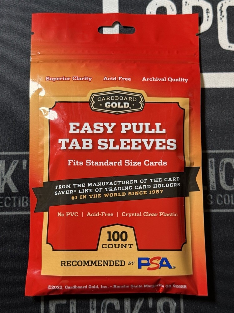 Cardboard Gold EASY PULL TAB Penny Sleeves 100ct