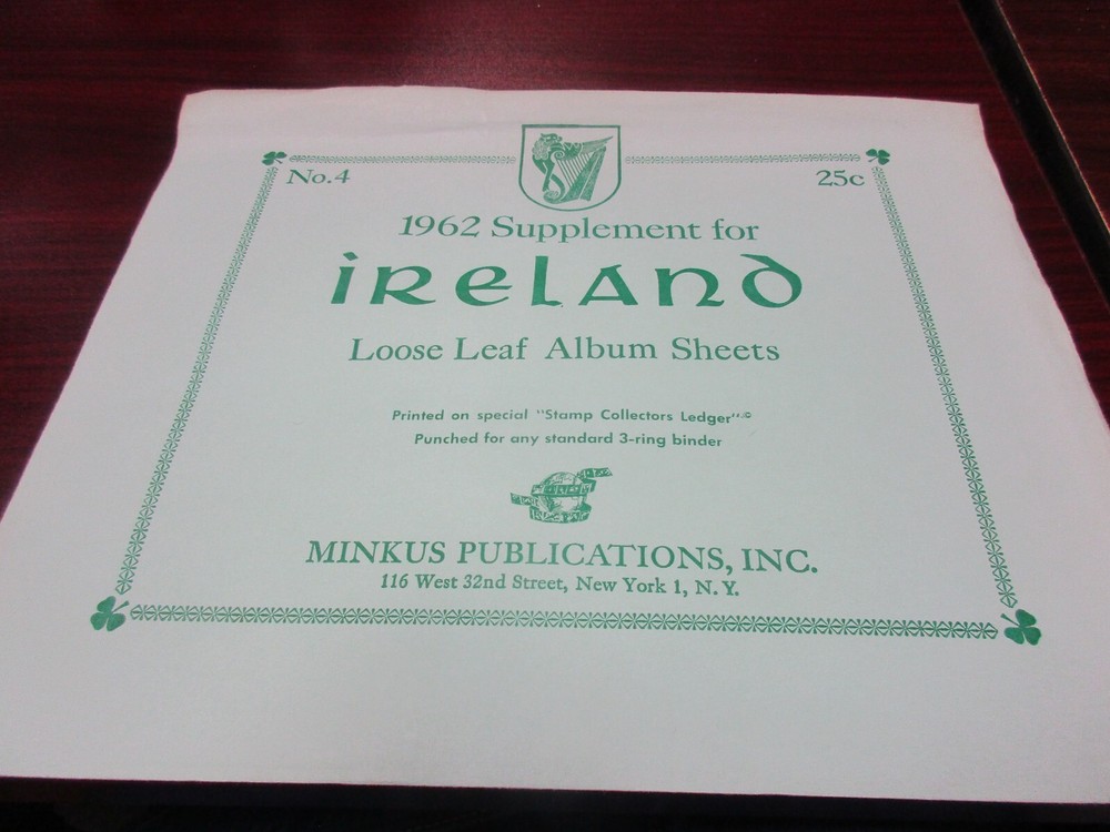 "MINKUS"  ALBUM 1962  SUPPLEMENT IRELAND    W/FREE SHIPPING!!!