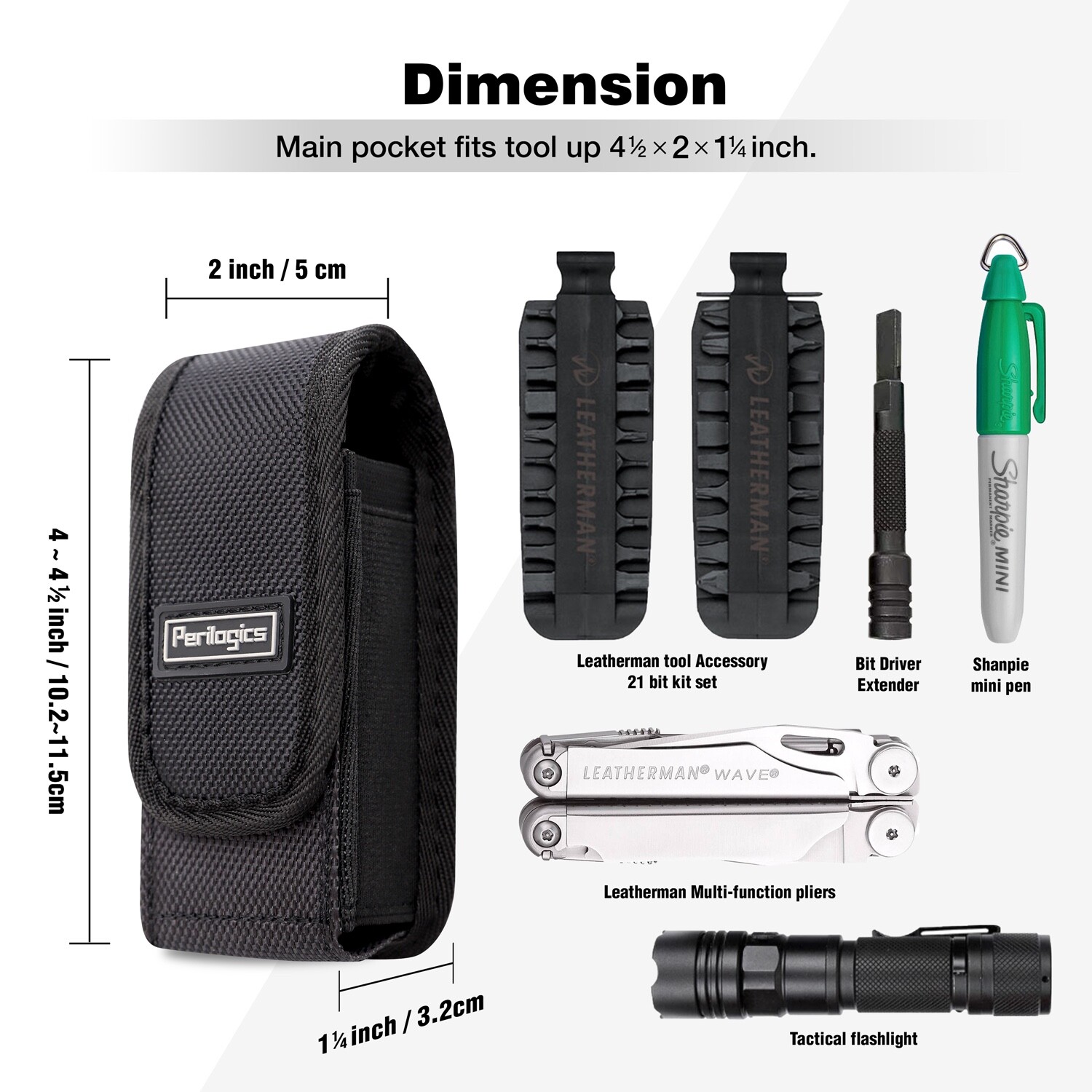 Nylon sheath Magnetic Cover for Leatherman Wave, Wingman, Charge, Surge.