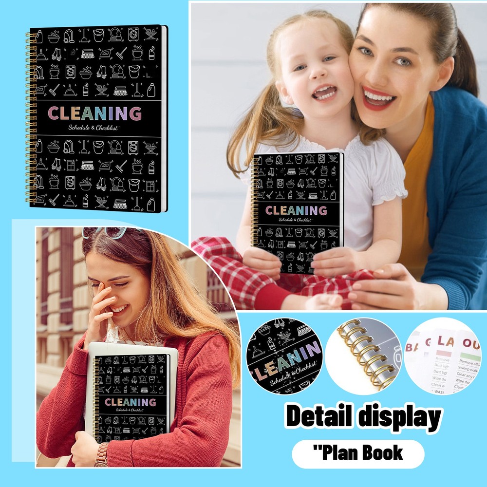 Annual Cleaning Planner Bundle Household ADHD Cleaning Schedule Plan Checklist