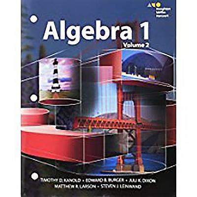 Hmh Algebra 1: Interactive Student Edition Volume 2 2015 [Paperback] Kanold, ...