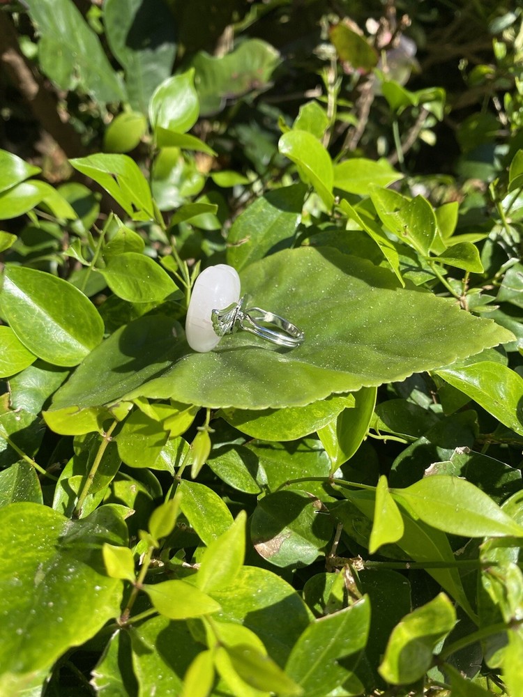 Rose Quartz Heart Ring