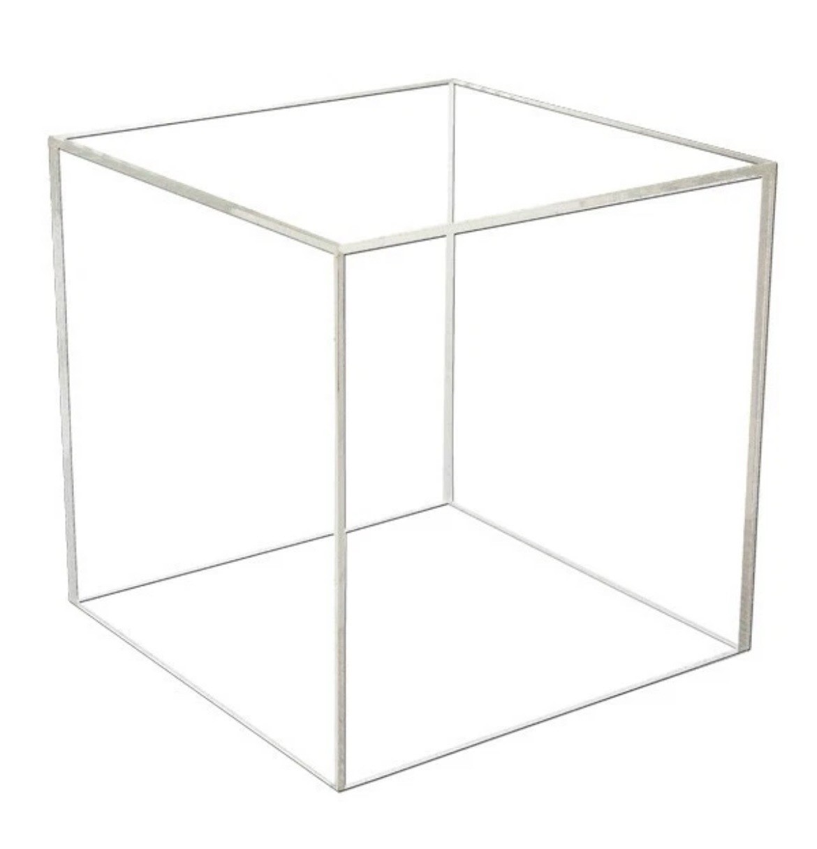 12" x 12" x 12" Clear Acrylic Cube Display Box Bin Stand 5 Sided Plexiglass