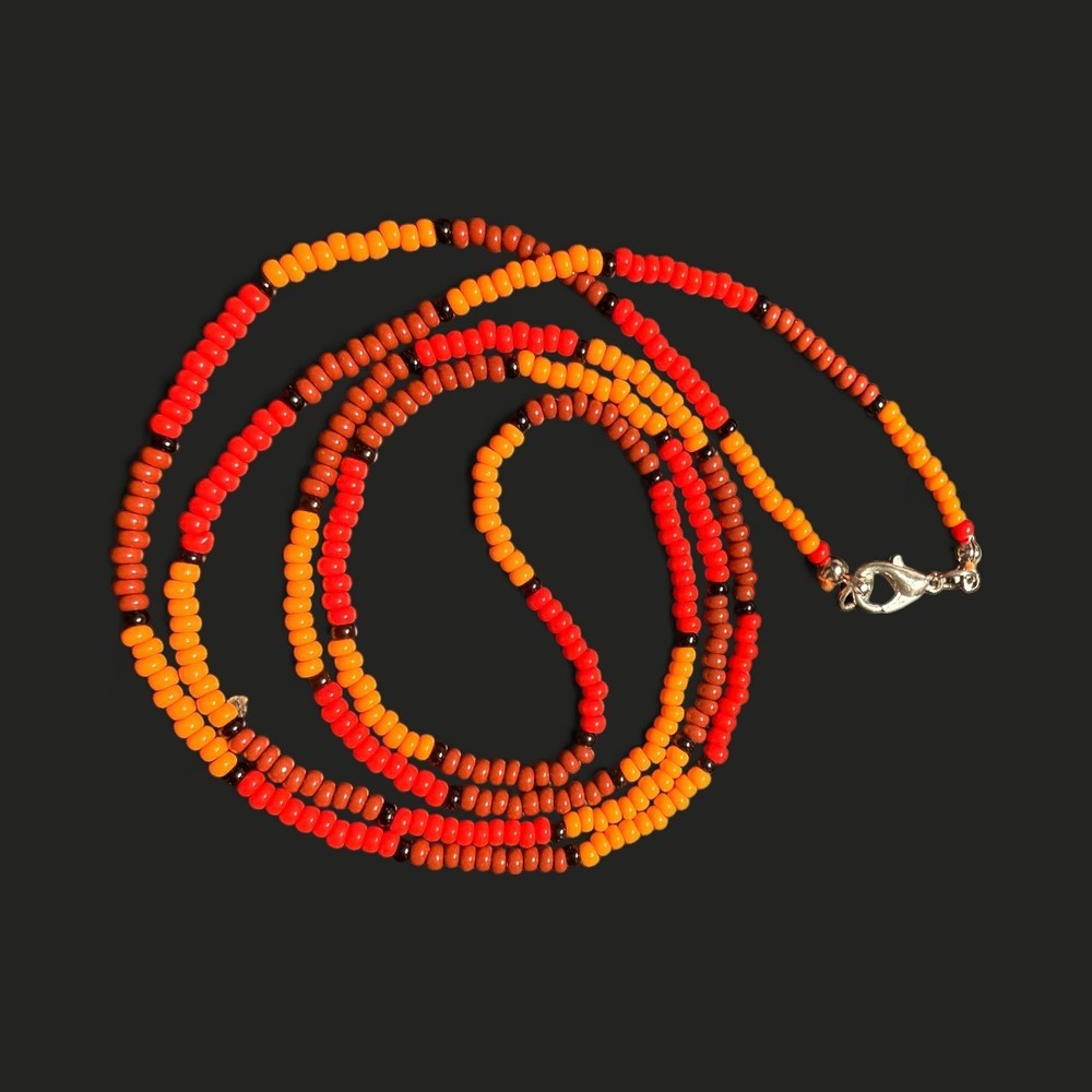 34" Multi-color Beaded Necklace