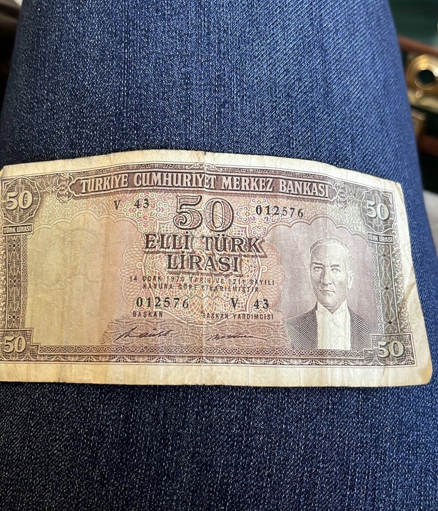 1970 50 Turkish Lirasi