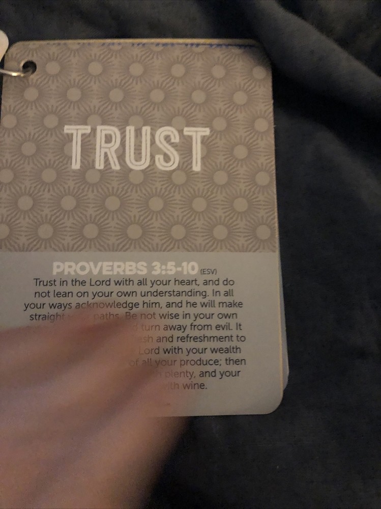 Scriptionery - Go forth Scripture Truths 20 Bible Verses Cards on a ring