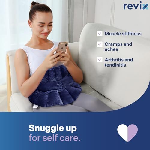REVIX Microwavable Heating Pad for Neck Shoulders and Back, Assorted Colors