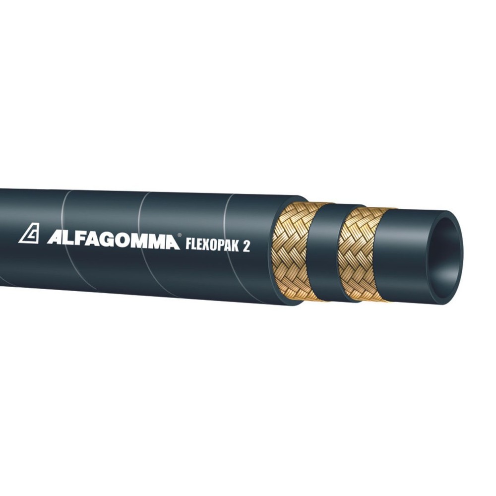 1" ID Compact Double Wire Braid Hydraulic Hose - Per Ft