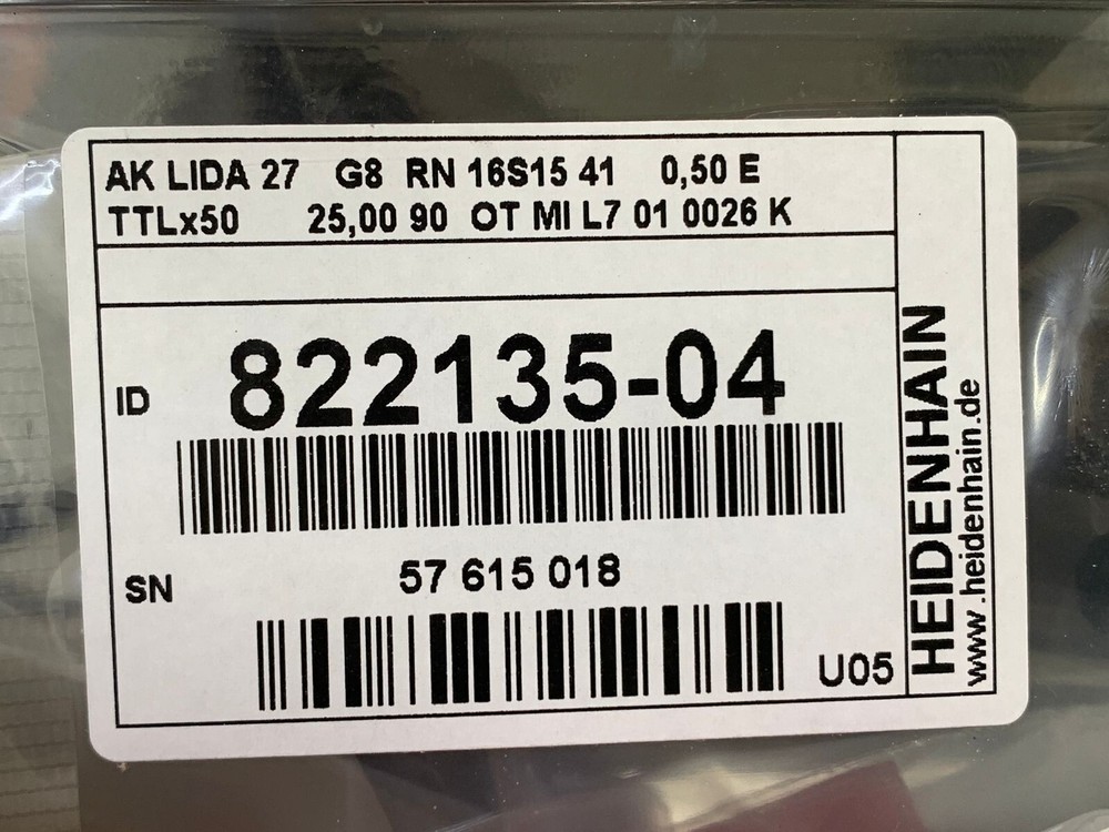 Heidenhain / Exposed Linear Encoder / AK LIDA 27 / 822135-04