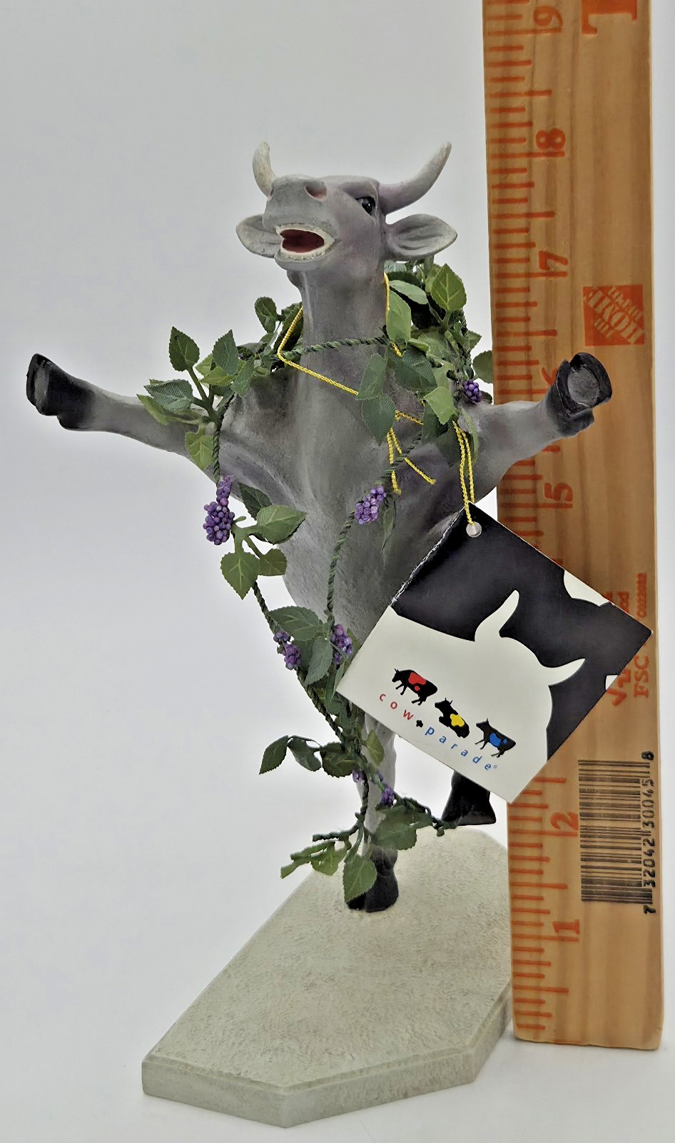 VTG Cow Parade Kudzudora Duncown 7293 LIMITED EDITION Statue Figurine FREE SHIP