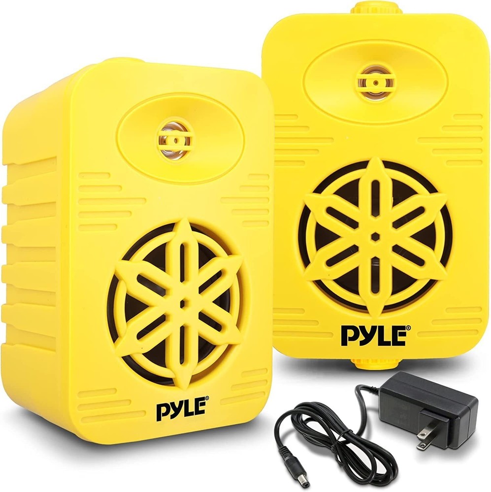 Pyle 4" Rectangular 2-Way 150W RMS Bluetooth Speakers Pair - 300W Dual 8 Ohms