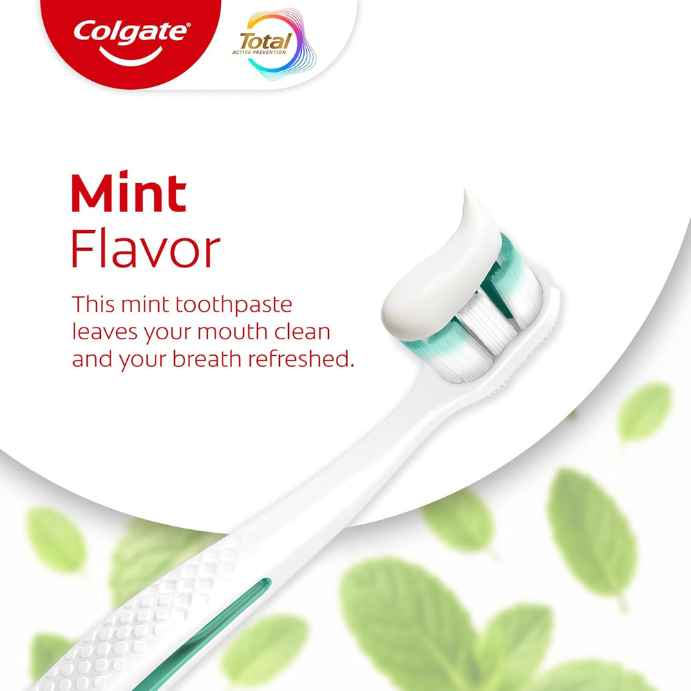 Total Active Prevention Clean Mint Toothpaste, Anticavity Fluoride Toothpaste, C