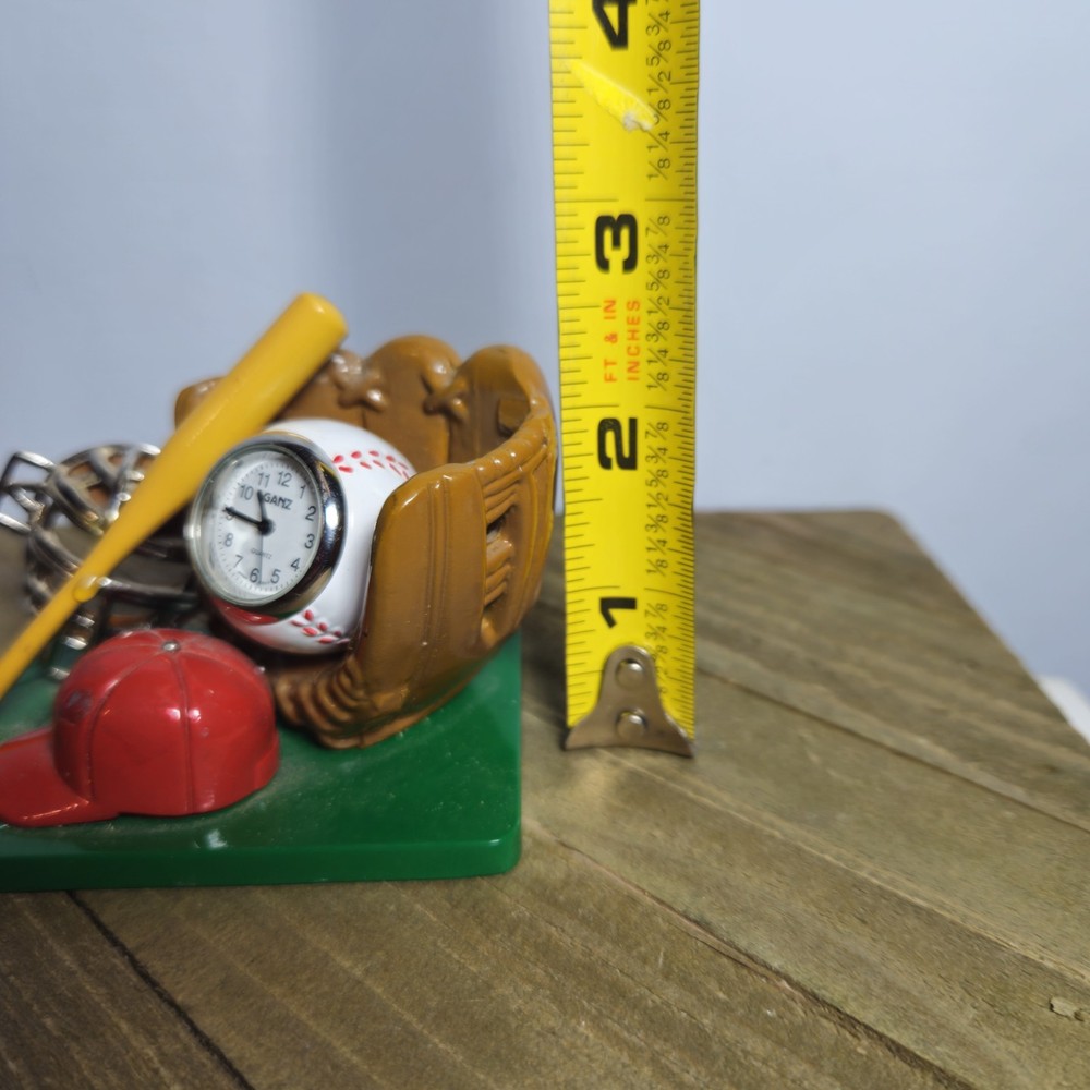 Miniature Baseball Themed Quartz Desk Clock (O)