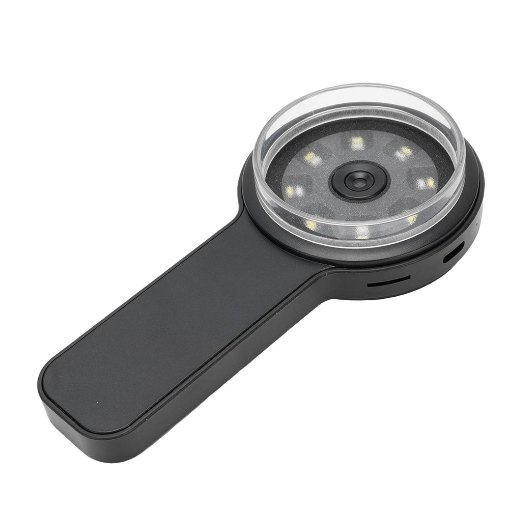 Handheld Digital Microscope 200x Magnification Dual LED Black