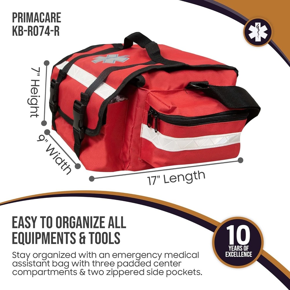 Compact First Aid Bag with Multiple Compartments