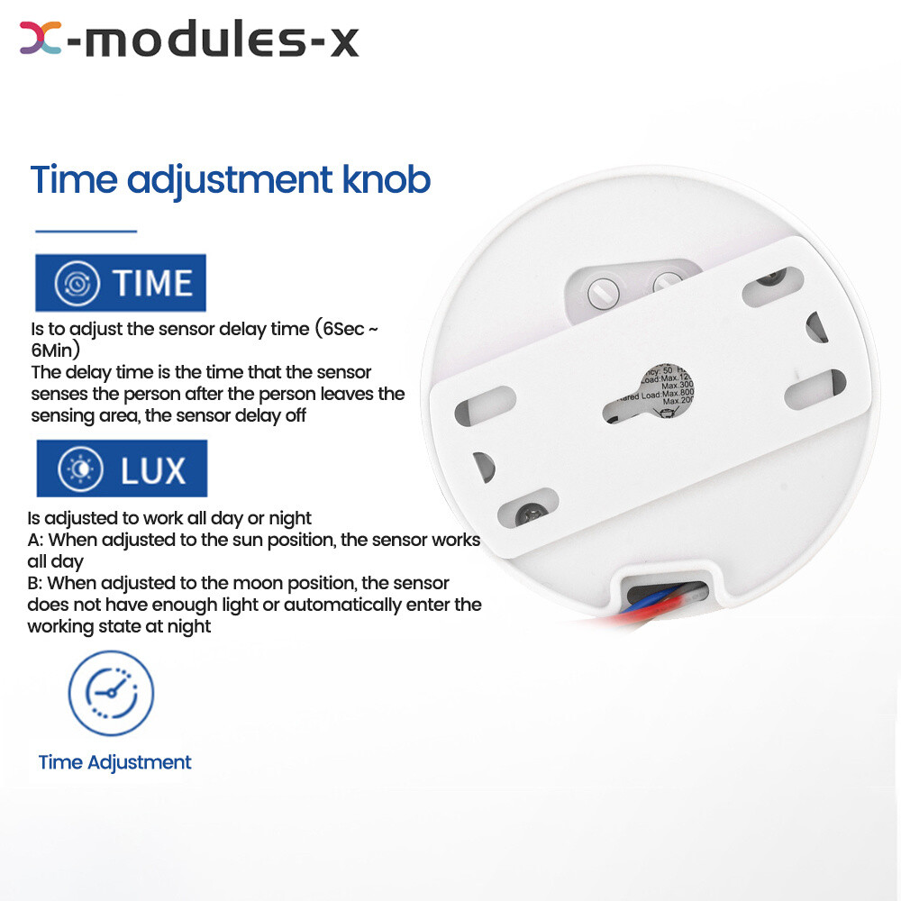 AC85-265V Infrared PIR Motion Induction Sensor 360° Detection For Ceiling Light