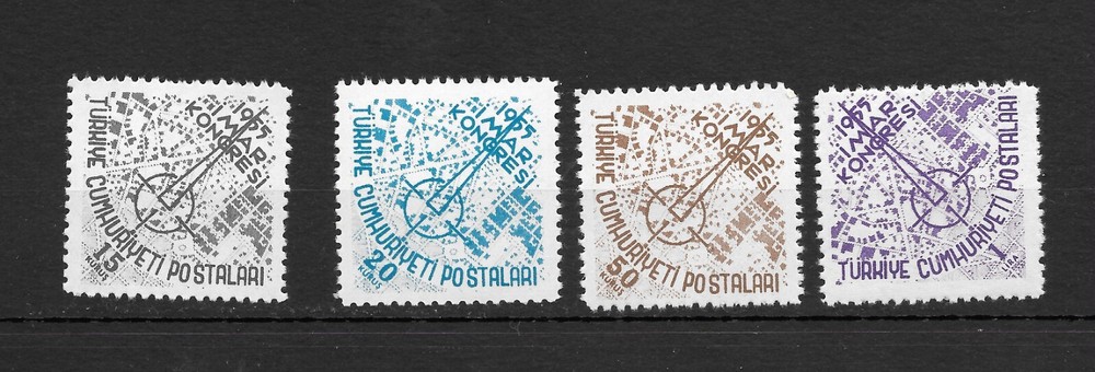 Turkey 1955 Town Planning Congress Complete Set Mint Never Hinged **
