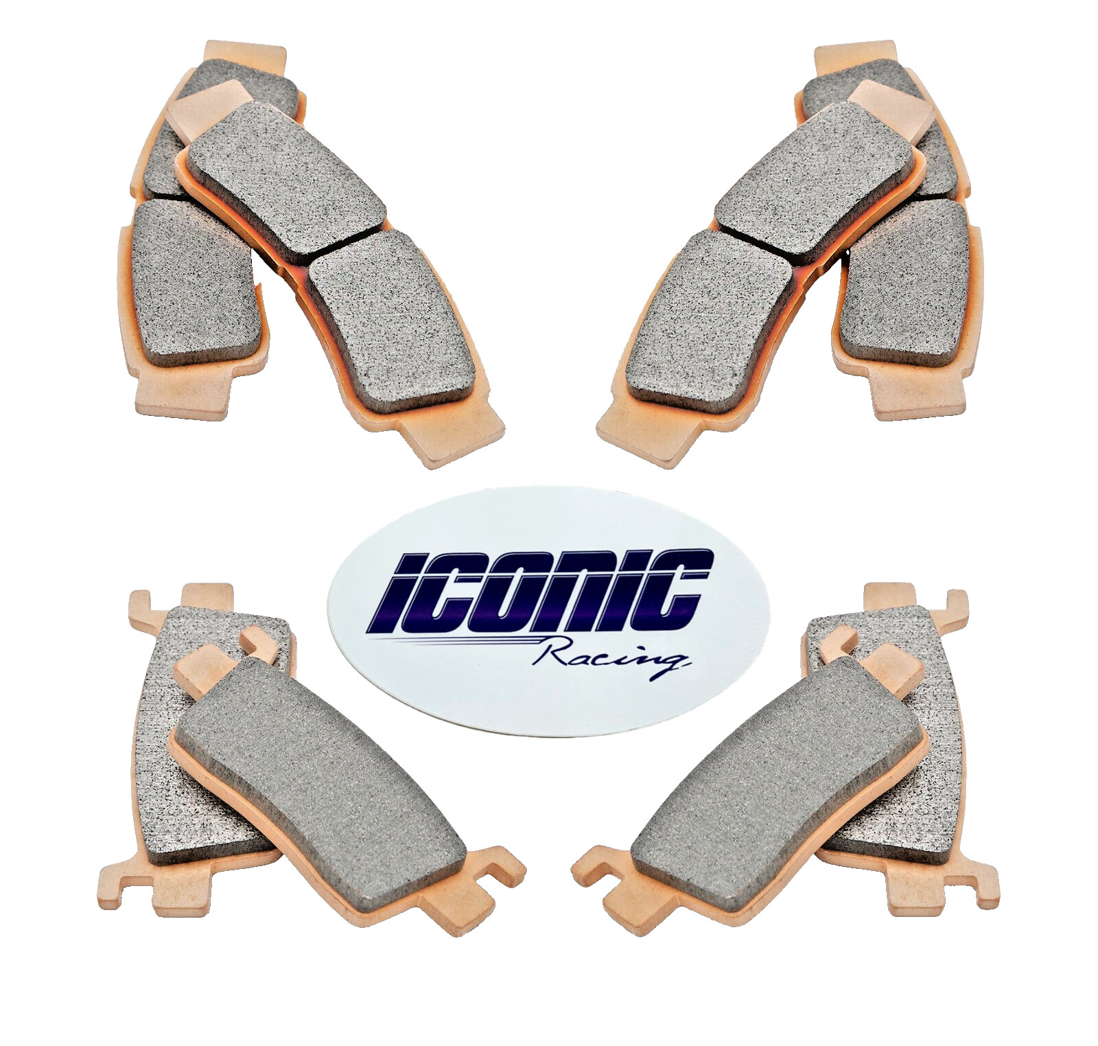 Front & Rear Sintered Brake Pads fits 20-26 Kawasaki Teryx KRX1000 KRX KRX4 1000