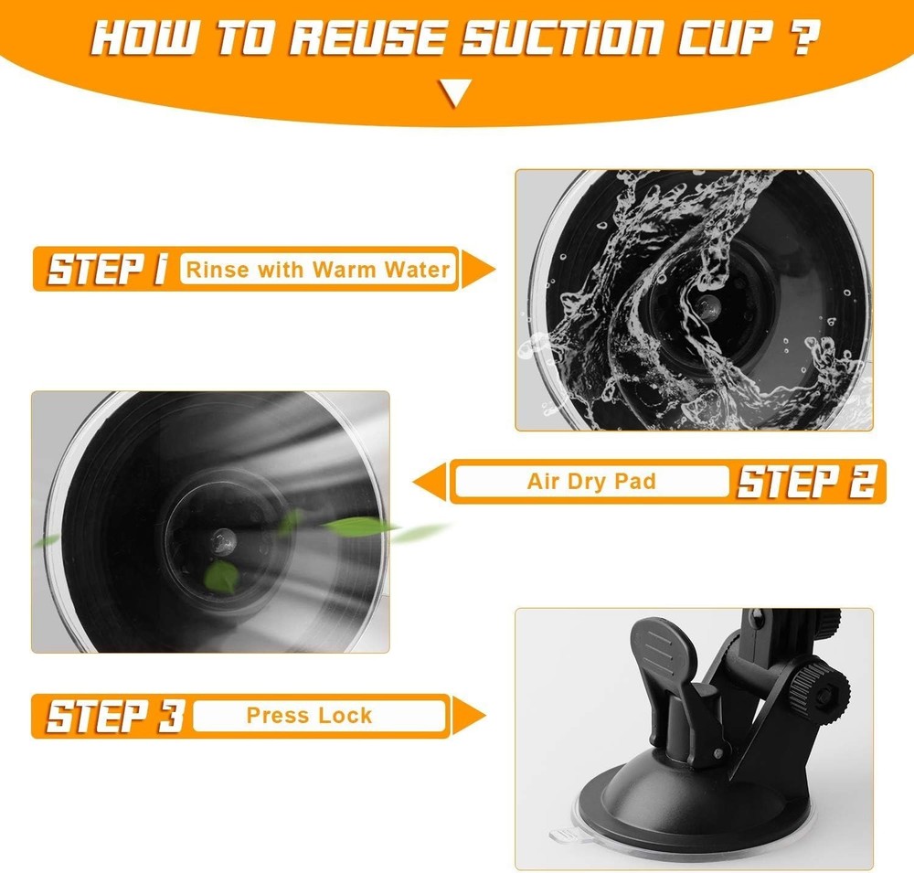 Suction Radar Detector Mount, Windshield & Dashboard Radar Holder Compatible wit