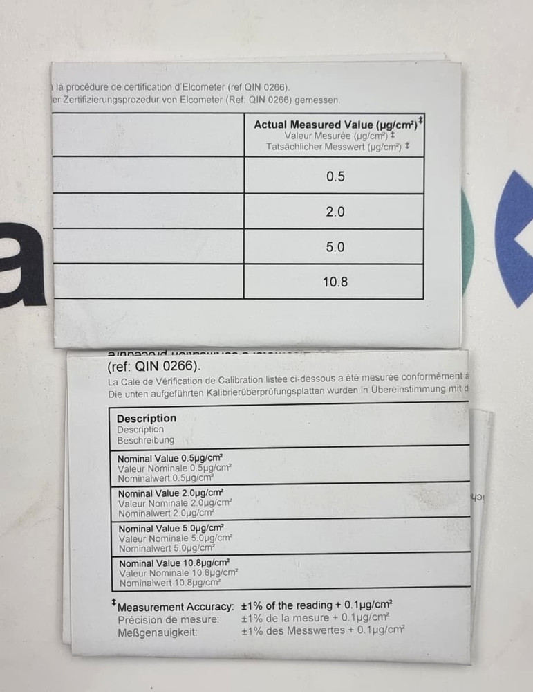 ELCOMETER T13027115 Calibration Verification Tile