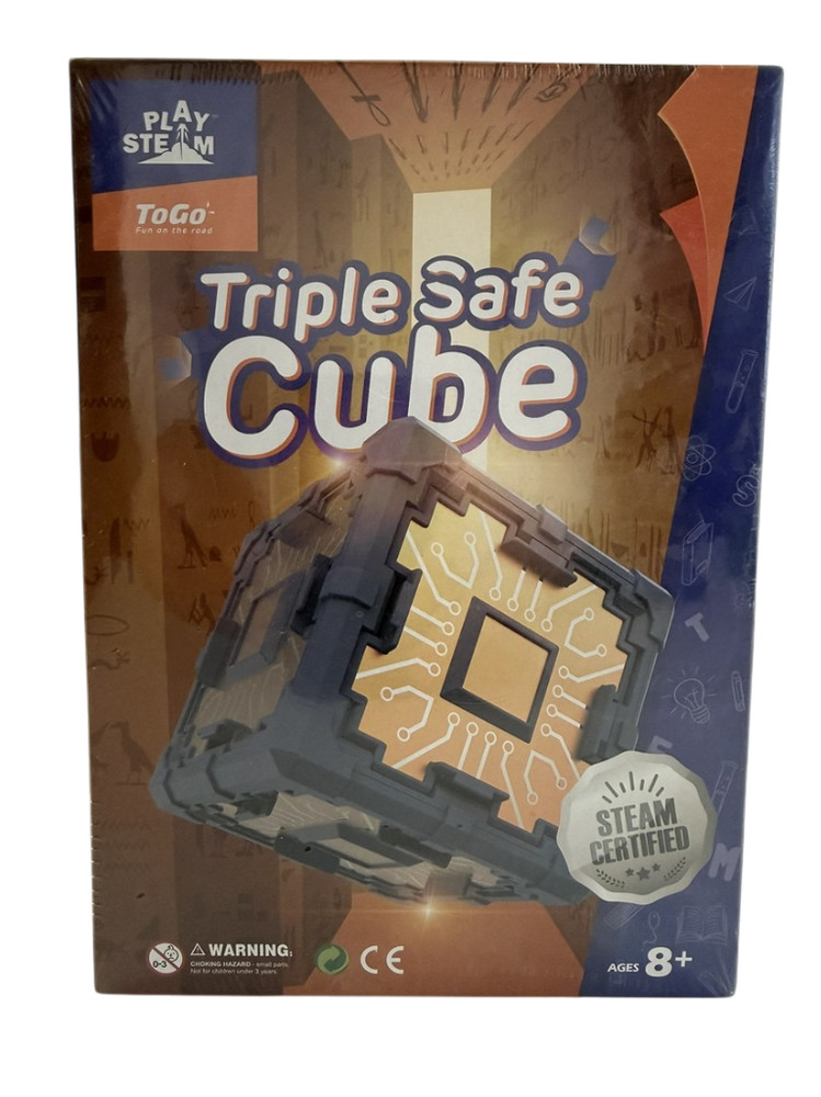 Play Steam Triple Safe Cube Kids Simulation Combination Lock Problem Solve Toy