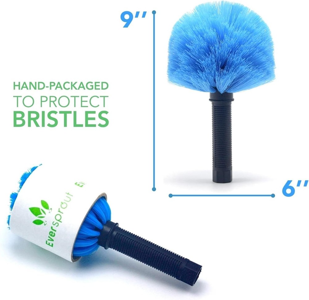 Duster 3-Pack | Hand-Packaged Cobweb Duster, Microfiber Feather Duster, Flexi...